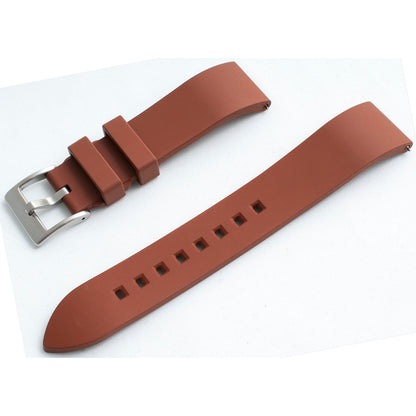 Smooth FKM Rubber Quick Release Watch Straps