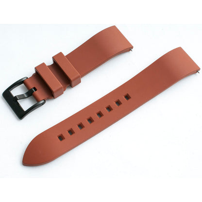 Smooth FKM Rubber Quick Release Watch Straps