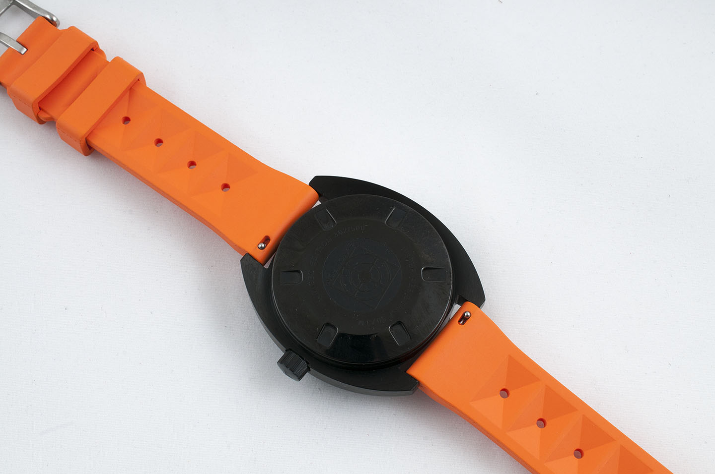 orange synchron military waffle rubber quick release watch strap band FKM dive diver 20mm 22mm
